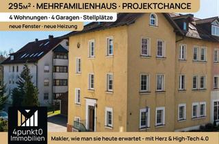Haus kaufen in 91757 Treuchtlingen, Projektchance: MFH mit 4 Wohnungen, 295 m², Innenhof und 4 Garagen