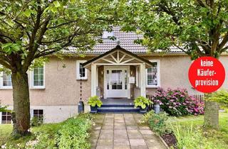 Einfamilienhaus kaufen in 16307 Gartz (Oder), HORN IMMOBILIEN + großzügiges und elegantes Einfamilienhaus mit Einliegerwohnung und Garage in Gartz