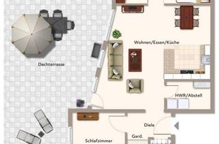 Penthouse mieten in 66798 Wallerfangen, Exklusives Penthouse in Wallerfangen Alte Gärtnerei, ca. 122m² inkl. Dachterrasse +Stellplatz