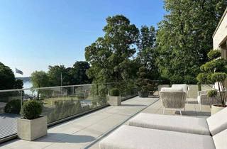 Penthouse mieten in Am Großen Wannsee 48, 14195 Berlin, Futuristisches Penthouse in erster Wasserlinie mit Rundumverglasung und privatem Bootssteg