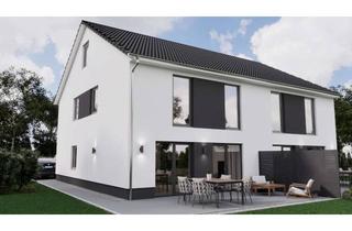 Doppelhaushälfte kaufen in 42551 Velbert, Aussergewöhnlich, geplanter Neubau zweier Doppelhaushälften mit Keller inklusive Grundstück, A+, PV