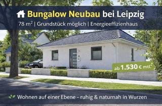 Haus kaufen in 04808 Wurzen, Moderner Bungalow bei Leipzig 78 m² Wohnfläche | Grundstück inklusive | Energieeffizienzhaus Woh
