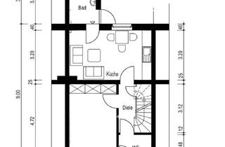 Haus mieten in 47475 Kamp-Lintfort, Reihenmittelhaus (saniert) mit Garten und Einbauküche sucht Nachmieter