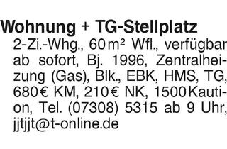 Wohnung mieten in 89134 Blaustein, Wohnung + TG-Stellplatz