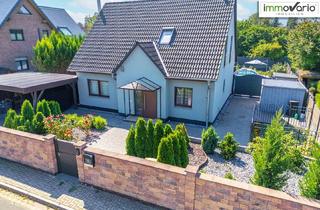 Einfamilienhaus kaufen in Kiefernweg 18, 39120 Magdeburg, Exklusives Familienhaus mit Pool, Sauna und Wintergarten auf großzügigem Grundstück im Hopfengarten!