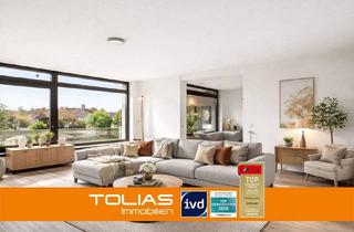 Wohnung kaufen in 70825 Korntal-Münchingen, Korntal-Münchingen - Sorgenfreie Sonnenstunden: grenzenloses Raumgefühl auf 4 Zimmern mit Südbalkon & Garage