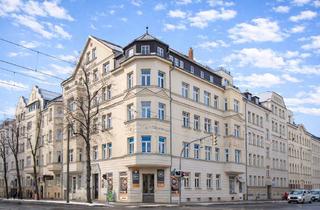 Wohnung kaufen in 04157 Gohlis-Mitte, Geräumige 2-Zimmer-Wohnung im Dachgeschoss mit Aufzug und großem Balkon
