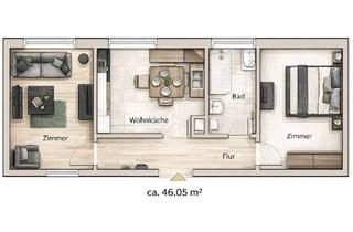 Wohnung kaufen in 84503 Altötting, Solide Kapitalanlage in Altötting – vermietete 2-Zimmer-Wohnung mit Gartennutzung