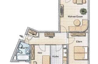 Wohnung mieten in Martzschstr. 66, 06686 Lützen, Nachmieter gesucht - möblierte 3 Zimmer Wohnung mit Balkon