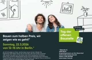 Haus kaufen in 16356 Ahrensfelde, Bauen zum halben Preis?! Wir zeigen, wie es geht! - Kommen Sie zum Tag der offenen Baustelle in Berl