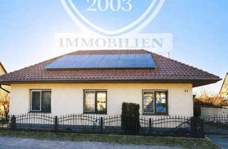 Haus kaufen in 14727 Premnitz, Wohnen nahe der Havel - moderner Bungalow mit Photovoltaik und Wärmepumpe