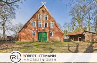 Bauernhaus kaufen in 27442 Gnarrenburg, Charmantes Bauernhaus mit 47.197m² Grundstück, ideal für Reiterhof, Tierhaltung oder Selbstversorger