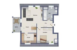 Wohnung kaufen in 01662 Meißen, Gemütliche 2-Raumeigentumswohnung, 70 m² Wfl., TG-Stellplatz, Südbalkon +++PROVISIONSFREI+++