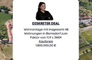 Anlageobjekt in 02994 Bernsdorf, Teilsanierte Wohnanlage mit 48 Wohnungen und großem Grundstück