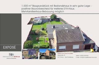 Grundstück zu kaufen in 52399 Merzenich, 1.000 m2 Baugrundstück mit Bestandshaus in sehr guter Lage – positiver Bauvorbescheid vorhanden