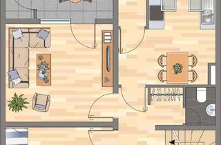 Wohnung mieten in Burgstraße 10a, 59368 Werne, Charmante 3-Zimmer Maisonette-Wohnung mit Bodenheizung - ab sofort Verfügbar..