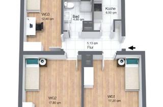 Wohnung mieten in Senftenauerstraße 18, 80689 Laim, WG Apartment in München Laim mit Balkon, WG-geeignet