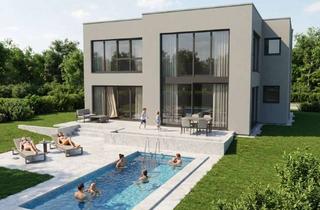 Haus kaufen in 64401 Groß-Bieberau, LUXHAUS Flachdach Glashaus 190 m² alles noch individuell planbar Schlüsselfertig 100% Wohlfühlklima