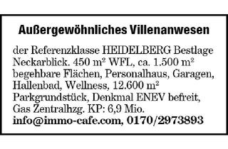 Haus kaufen in 69117 Heidelberg, Außergewöhnliches Villenanwesen