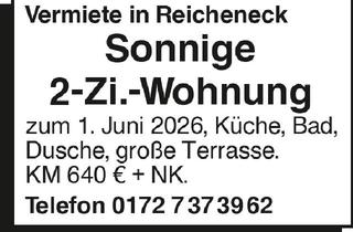 Wohnung mieten in 72766 Reutlingen, Vermiete in Reicheneck: Kernsanierte 2-Zi.-Whg.
