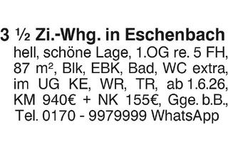 Wohnung mieten in 73107 Eschenbach, 3 Zi.-Whg. in Eschenbach