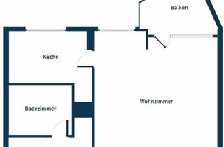Wohnung kaufen in 13589 Berlin, Berlin - Schöne 1 Zimmer Wohnung in Spandau mit Balkon zu verkaufen