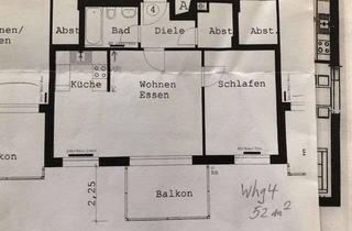 Wohnung mieten in Pfarrstr. 42, 73033 Göppingen, Freundliche u. gepflegte 2-Raum-Wohnung mit Balkon in Göppingen mit Kochnische, Bad mit Wanne u. WC