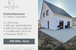 Einfamilienhaus kaufen in 29229 Celle, A+ Einfamilienhaus Baujahr 2024 – moderne Technik, große Terrasse und viel Platz