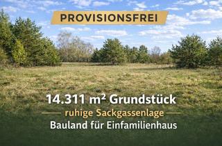 Grundstück zu kaufen in 01689 Weinböhla, Provisionsfrei: 14.311 m² Grundstück in ruhiger Sackgassenlage – EFH-Neubau möglich