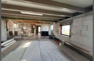 Gewerbeimmobilie kaufen in 73105 Dürnau, Loftprojekt oder Wohnen Arbeiten – entkerntes Haus mit großem Grundstück