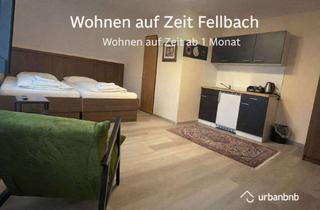 Immobilie mieten in Hofener Str., 70736 Fellbach, 1-Zimmer-Apartment (08) mit WLAN, TV, Dusche/Wc, Küche, Waschmaschine, Trockner und Parkpl