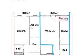 Wohnung kaufen in Hans-Grade-Straße 85-96, 39130 Neu Olvenstedt, Gepflegte 2-Zimmer-Wohnung im 2. OG mit Balkon in Magdeburg-Neu Olvenstedt