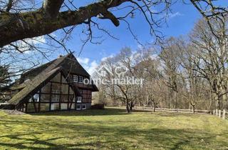 Haus kaufen in 19067 Dobin am See, PREIS GESENKT Traumhaus mit Wintergarten unterm Reetdach plus 2,8ha Wald dahinter