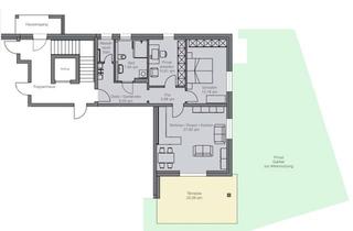 Wohnung mieten in Fluderstraße 31, 93059 Reinhausen, 3 Zimmer Terrassenwohnung mit Garten, 88qm, Erstbezug, Einbauküche, Barrierefrei