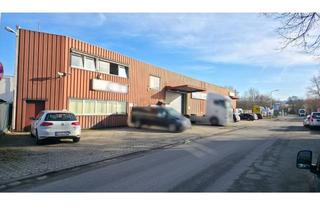 Gewerbeimmobilie kaufen in Hertzstraße 15, 69469 Weinheim, Große Lager- und Produktionshalle mit Freifläche, Rolltoren und Büro in Weinheim zu Verkaufen