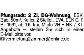 Immobilie mieten in 64319 Pfungstadt, Sonstige Immobilien mieten, Darmstadt-Dieburg