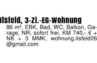 Wohnung mieten in 74360 Ilsfeld, Ilsfeld, 3-Zi.-EG-Wohnung86 m², EBK, Bad, WC, Balkon, Garage, NR