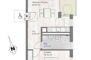 Wohnung mieten in Simmernstraße, 93051 Kumpfmühl-Ziegetsdorf-Neuprüll, Neue Seniorengerechte 2,5 Zimmer Wohnung in Regensburg, Kumpfmühl-Ziegetsdorf am Karl-Bauer-Park