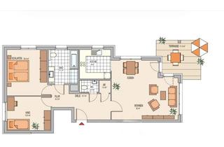 Wohnung mieten in Königsteiner Allee 41, 63128 Dietzenbach, 3-Zimmer Wohnung (NEUBAU) mit Terrasse (großzügigem Garten) und Garage in Dietzenbach