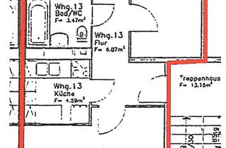 Wohnung mieten in Alfred-Haude Str, 17039 Wulkenzin, 3 Zimmer Wohnung mit Aussicht vom Balkon und EBK
