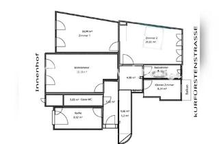 Tauschwohnungen in Kurfürstenstraße, 12105 Mariendorf, Tauschwohnung: 3,5 Zimmer in ruhiger Lage gegen 5+ Zimmer