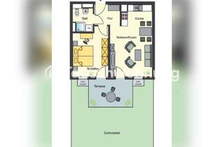 Tauschwohnungen in 69126 Rohrbach, Tauschwohnung: 2 Zimmerwohnung mit eigenem Garten und Tiefgaragenstellplat