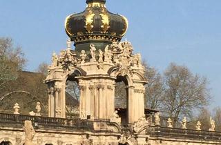 Immobilie mieten in 01067 Wilsdruffer Vorstadt/Seevorstadt-West, Südbalkon nahe Zwinger, Aufzug, Tiefgarage, Ruhiglage, möblierte Citywohnung