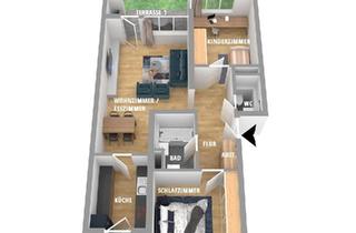 Wohnung kaufen in 09224 Chemnitz, Chemnitz - Kernsanierte - helle 3-Raum-EG-Wohnung mit Garten & TG