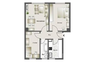 Wohnung kaufen in 09306 Rochlitz, Rochlitz - 12,4% ! 3 Raum Wohnung m.Garage: Königsfeld b.GeithainRochlitz