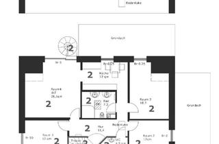 Wohnung kaufen in 28844 Weyhe, Weyhe - OG Wohnung im ZFH - 4 Zimmer, Gartenanteil - Erstbezug