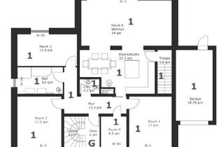 Wohnung kaufen in 28844 Weyhe, Weyhe - Große EG Wohnung mit Garten, Terrasse und Garage - Erstbezug