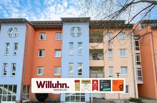 Wohnung kaufen in 06667 Weißenfels, Wohnen mit Komfort: 3-Raumwohnung mit Parkett, 2 Balkonen & Tiefgarage