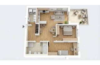 Wohnung mieten in 61231 Bad Nauheim, Neubau/Erstbezug direkt am Kurpark: 3-Zimmer-Wohnung im 2. OG mit Balkon ins Grüne und Einbauküche