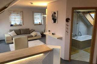 Wohnung mieten in Lerchenweg 12, 73340 Amstetten, Charmante Dachgeschosswohnung mit Weitblick - möbliert